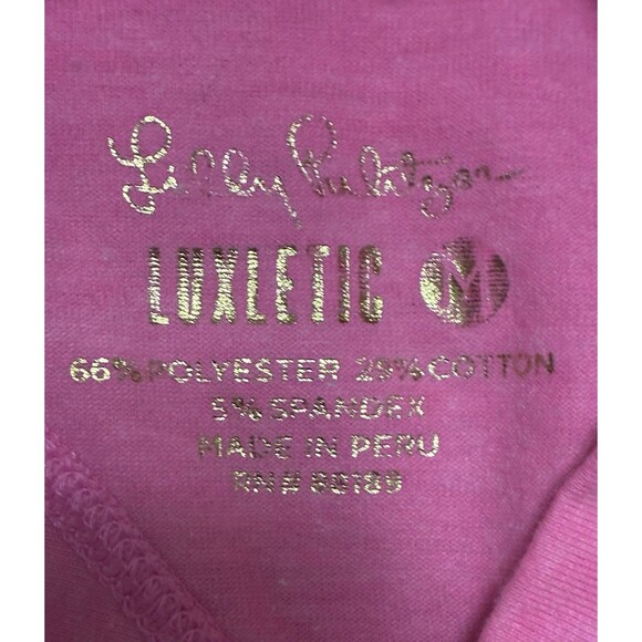 Lilly Pulitzer Luxletic Pink Tank Top Size Medium - Picture 4 of 4